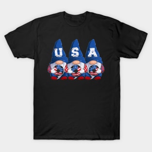 USA Flag American Soccer 2022 Pride Proud Support Squad T-Shirt